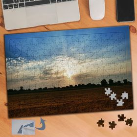 230 Doğa Manzarasında Gün Batımı 240 Parça Puzzle Yapboz Tablo