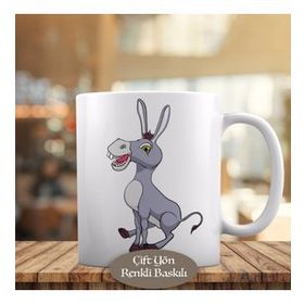 2309 Sevimli Hayvan Eşşek -Donkey Baskılı Kupa Bardak