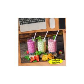 231005 Smoothie Meyveli Soğuk İçecekler 240 Parça Puzzle Yapboz