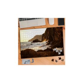 232 Kayalıklara Çarpan Deniz Dalgası 240 Parça Puzzle Yapboz Tablo