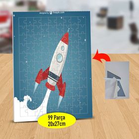 232147500712 Gökyüzünde Uzay Mekiği 99 Parça Puzzle Yapboz Tablo