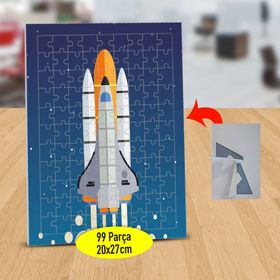 232147509889 Havalanan Uzay Mekiği 99 Parça Puzzle Yapboz Tablo