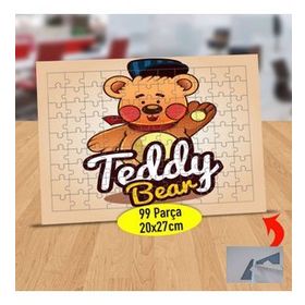 232147536069 Sevimli Teddy Ayıcık 99 Parça Puzzle Yapboz Tablo