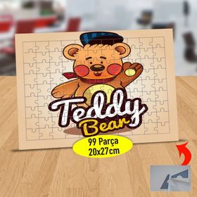 232147536069 Sevimli Teddy Ayıcık 99 Parça Puzzle Yapboz Tablo