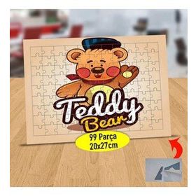 232147536069 Sevimli Teddy Ayıcık 99 Parça Puzzle Yapboz Tablo