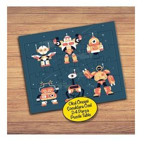 232147727885 Güçlü Robotlar 24 Parça Çocuklara Özel Yapboz Tablo
