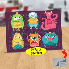 232147774627 Huysuz Canavarlar 99 Parça Puzzle Yapboz Tablo