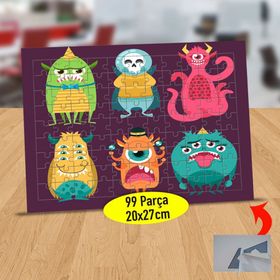 232147774627 Huysuz Canavarlar 99 Parça Puzzle Yapboz Tablo