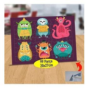 232147774627 Huysuz Canavarlar 99 Parça Puzzle Yapboz Tablo
