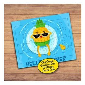 232147802771 Tatil Yapan Ananas 24 Parça Çocuklara Özel Yapboz Tablo