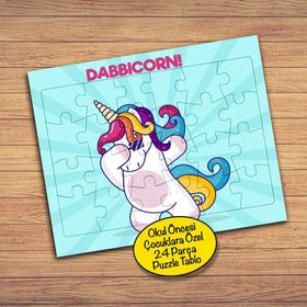 232147858766 Dabbicorn Dans 24 Parça Çocuklara Özel Yapboz Tablo