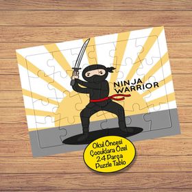232147868509 Ninja Savaşçı 24 Parça Çocuklara Özel Yapboz Tablo