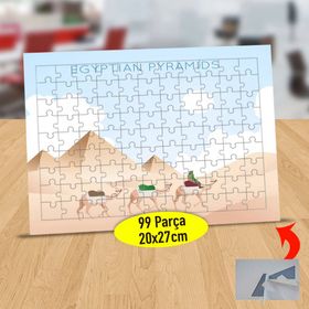232147876254 Gündüz Çöldeki Develer 99 Parça Puzzle Yapboz Tablo