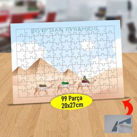 232147876254 Gündüz Çöldeki Develer 99 Parça Puzzle Yapboz Tablo