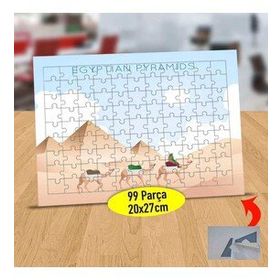 232147876254 Gündüz Çöldeki Develer 99 Parça Puzzle Yapboz Tablo