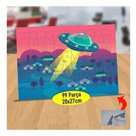 232147907416 Köye İnen Ufo 99 Parça Puzzle Yapboz Tablo