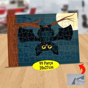 232147913908 Ağaç Dalında Yarasa 99 Parça Puzzle Yapboz Tablo
