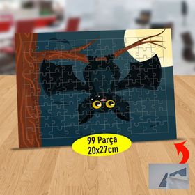 232147913908 Ağaç Dalında Yarasa 99 Parça Puzzle Yapboz Tablo