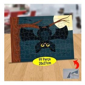 232147913908 Ağaç Dalında Yarasa 99 Parça Puzzle Yapboz Tablo
