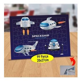 232147914516 Tasarımsal Uzay Mekiği 99 Parça Puzzle Yapboz Tablo