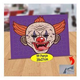 232147915952 Palyaço Maskesi 99 Parça Puzzle Yapboz Tablo