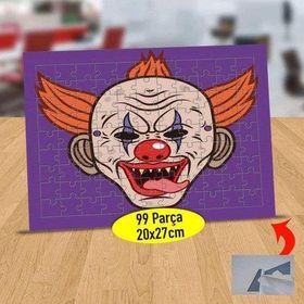 232147915952 Palyaço Maskesi 99 Parça Puzzle Yapboz Tablo
