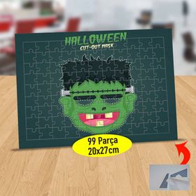 232147930432 Hallowen Frankenstein Surat 99 Parça Puzzle Yapboz Tablo