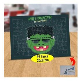 232147930432 Hallowen Frankenstein Surat 99 Parça Puzzle Yapboz Tablo