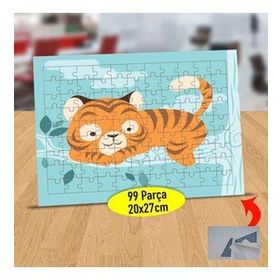 232147995754 Daldaki Yavru Kaplan 99 Parça Puzzle Yapboz Tablo