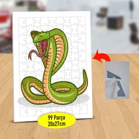 232148120863 Dil Çıkaran Cobra 99 Parça Puzzle Yapboz Tablo