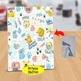 232148125431 Mutlu Tatlı Patiler 99 Parça Puzzle Yapboz Tablo