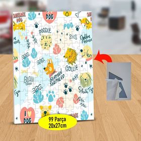 232148125431 Mutlu Tatlı Patiler 99 Parça Puzzle Yapboz Tablo