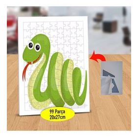 232148126605 Küçük Yeşil Yılan 99 Parça Puzzle Yapboz Tablo