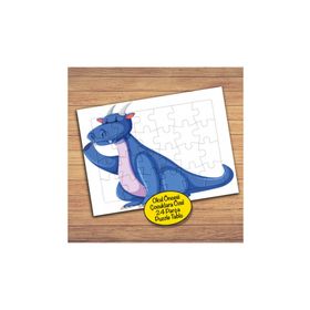 23458 Mavi Dinazor Dragon 24 Parça Çocuklara Özel Yapboz Tablo