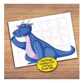23458 Mavi Dinazor Dragon 24 Parça Çocuklara Özel Yapboz Tablo