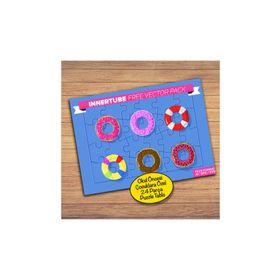 234PZ Tatlı Renkli Donutlar Çocuklara Özel Puzzle Yapboz Tablo