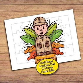 236PZ Çevreci Orman Gezgini Çocuklara Özel Puzzle Yapboz Tablo
