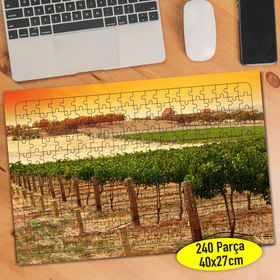 2371472 Yeşil Ağaçlar Doğa Manzarası 240 Parça Puzzle Yapboz