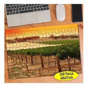 2371472 Yeşil Ağaçlar Doğa Manzarası 240 Parça Puzzle Yapboz