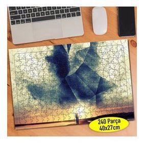 238875142 Gün Batımında ve Romantik Çift 240 Parça Puzzle Yapboz