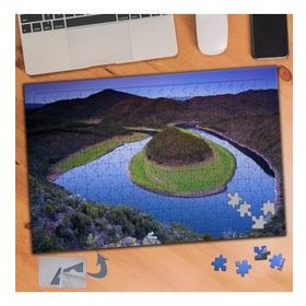 239 Göl Ortasında Kara Parçası 240 Parça Puzzle Yapboz Tablo