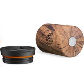24 Bottles 350 ml Kahverengi Travel Tumbler Sequoia Wood Paslanmaz Çelik Termos Bardak