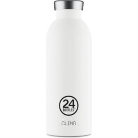 24 Bottles 500 ml Beyaz Clima Bottle Ice White Paslanmaz Çelik Termos