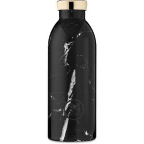 24 Bottles 500 ml Clima Bottle Marble Black Paslanmaz Çelik Termos