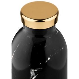 24 Bottles 500 ml Clima Bottle Marble Black Paslanmaz Çelik Termos