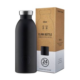 24 Bottles 500 ml Clima Bottle Tuxedo Black Paslanmaz Çelik Termos