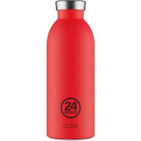 24 Bottles 500 ml Kırmızı Clima Bottle Hot Red Paslanmaz Çelik Termos