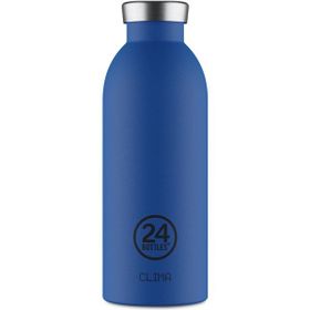 24 Bottles 500 ml Mavi Clima Bottle Gold Blue Paslanmaz Çelik Termos