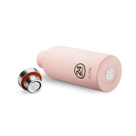 24 Bottles 500 ml Pembe Clima Bottle Dusty Pink Paslanmaz Çelik Termos