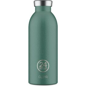 24 Bottles 500 ml Yeşil Clima Bottle Rustic Moss Green Paslanmaz Çelik Termos